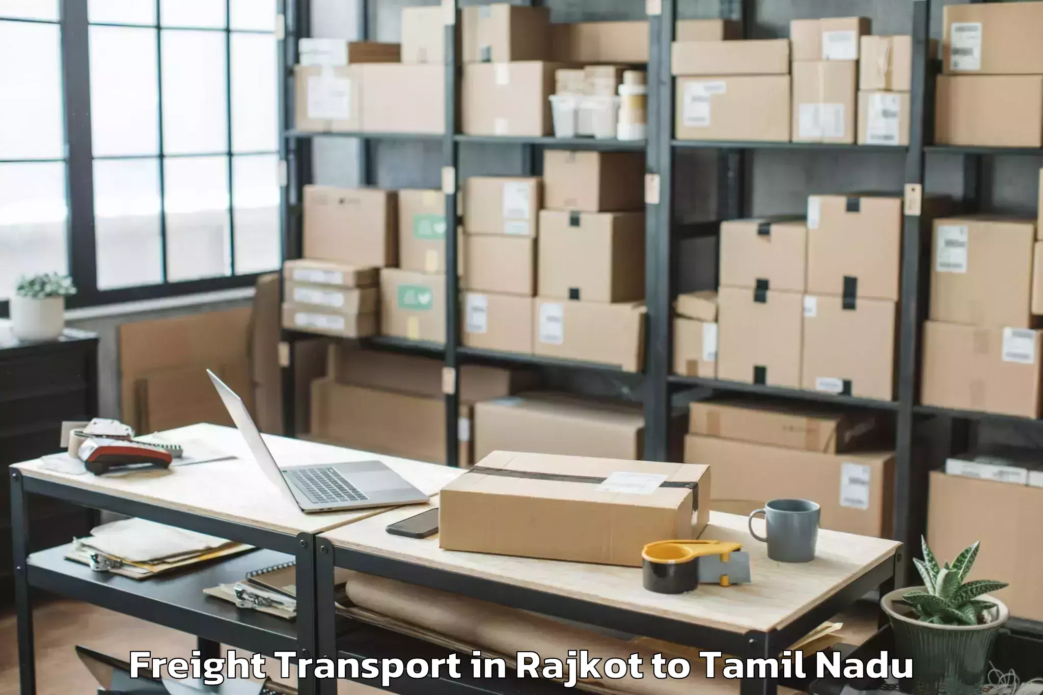 Book Your Rajkot to Chennai Marina Mall Freight Transport Today